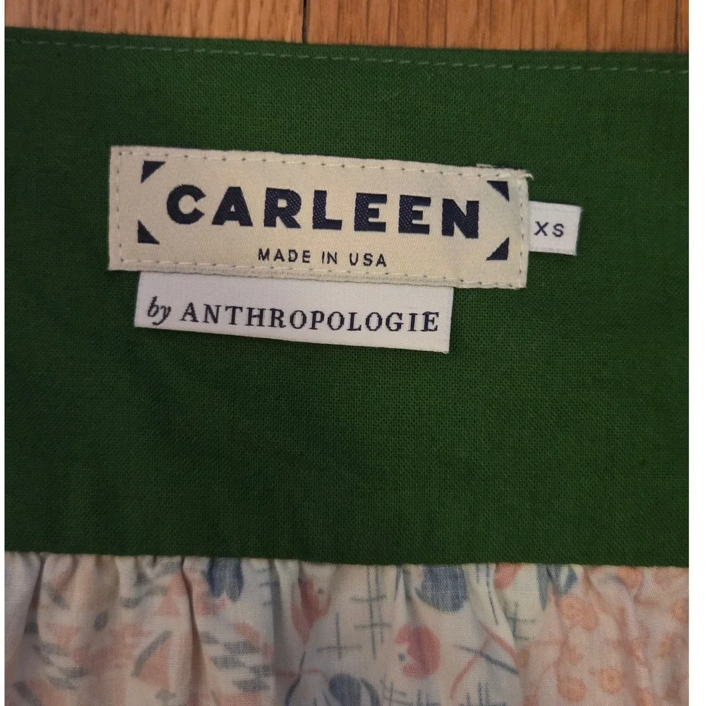 Carleen Anthropologie Patchwork Dress Prairie Cottagecore Rare Artisan Mini XS-S - Picture 4 of 13